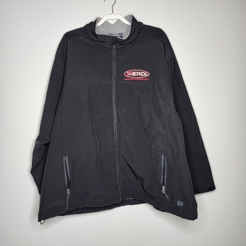 Charles River Men's Black/ Vapor Grey Soft Shell Jacket size 3X